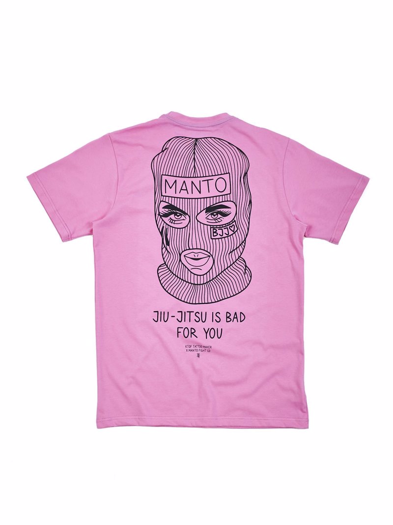 MANTO KTOF balaclava t-shirt-pink